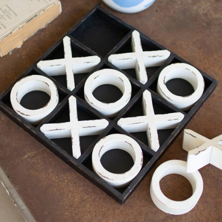 Wooden Tic-Tac-Toe Game
