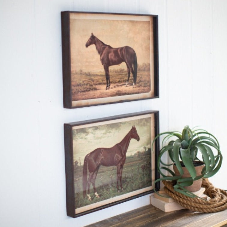 vintage horse wall art