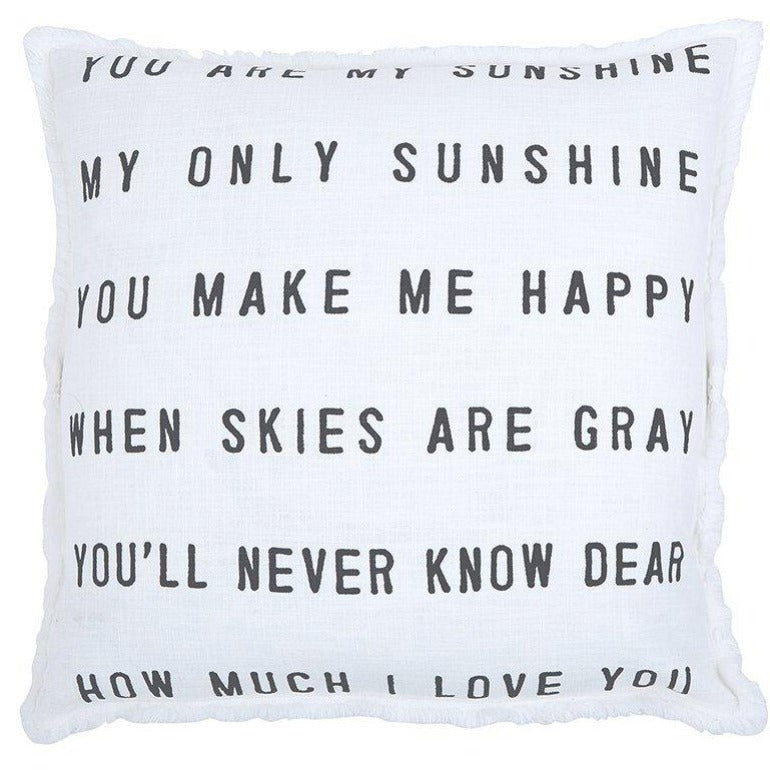 Sofa Pillow - You Are My Sunshine
