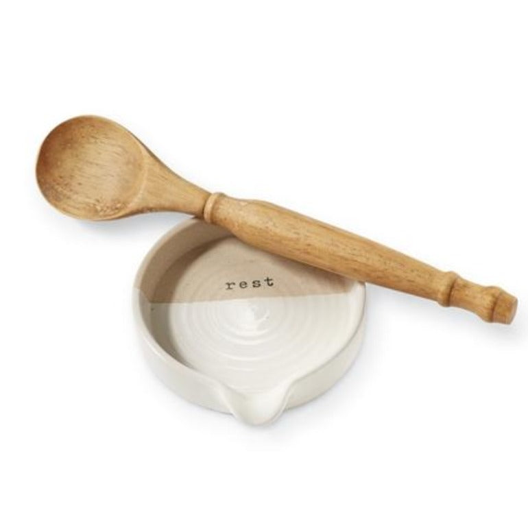 Stoneware Spoon Rest Set