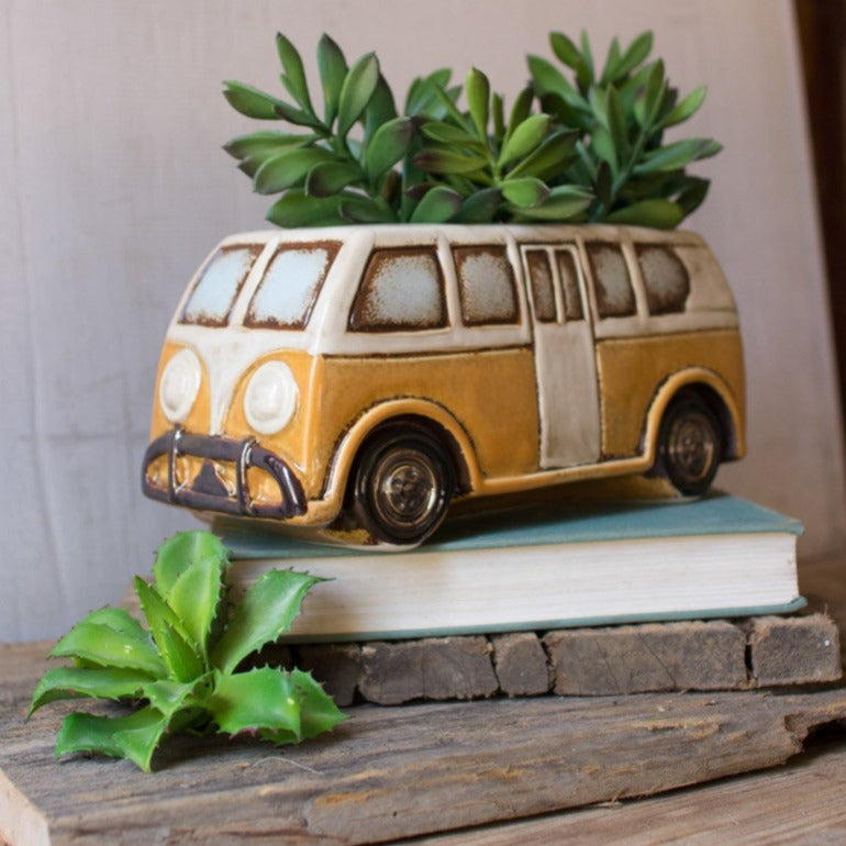 Vintage Camper Van Planter